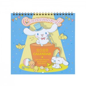 Multicolor Hello Kitty Cinnamoroll 2025 Wall Calendar | NZ_HK12007