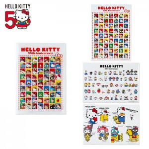 Multicolor Hello Kitty Hello Kitty File Folder and Sticker Set (Hello, Everyone! Series) | NZ_HK11536