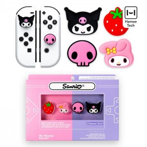 Multicolor Hello Kitty Hello Kitty and Friends Switch Grip Caps (Kuromi + My Melody) | NZ_HK35248