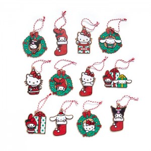 Multicolor Hello Kitty Hello Kitty and Friends 2024 12-Pc Ornament Set | NZ_HK33268