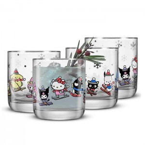 Multicolor Hello Kitty Hello Kitty and Friends Winter Wonderland Short Glasses | NZ_HK75168