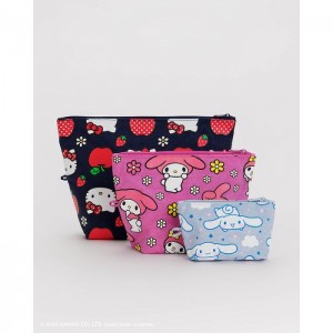 Multicolor Hello Kitty Hello Kitty and Friends x Baggu Go Pouch Set | NZ_HK99329