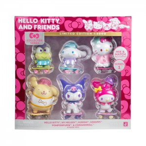 Multicolor Hello Kitty Hello Kitty and Friends 4" Ultra-Premier 6-Pc Figure Set | NZ_HK38681