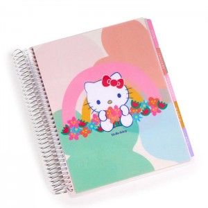 Multicolor Hello Kitty Hello Kitty and Friends x Erin Condren Rainbow Relaxation 2025 LifePlanner | NZ_HK53992