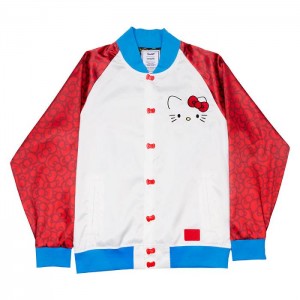 Multicolor Hello Kitty Hello Kitty x Loungefly 50th Anniversary Classic Unisex Jacket | NZ_HK54830