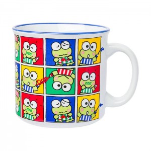 Multicolor Hello Kitty Keroppi Ceramic Mug (Grid Pose) | NZ_HK51880