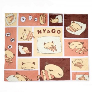 Multicolor Hello Kitty Nyago Lazy Day Throw Blanket | NZ_HK13664