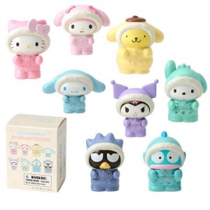 Multicolor Hello Kitty Sanrio Characters Mini Figurine Blind Box (Winter Snowsuit Series) | NZ_HK34461