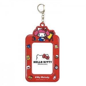 Orange Hello Kitty My Melody ID Badge Holder (Hello, Everyone! Series) | NZ_HK21601