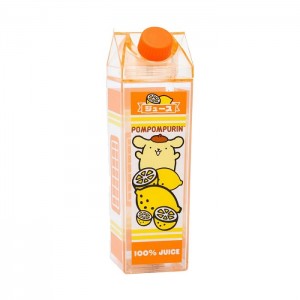 Orange Hello Kitty Pompompurin Milk Carton Water Bottle (Lemon) | NZ_HK97798