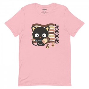 Pink Hello Kitty Chococat Neopolitan Ice Cream Tee | NZ_HK89735