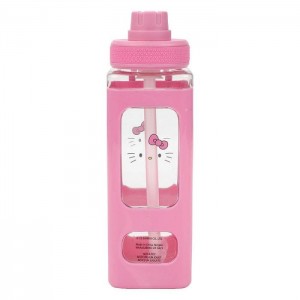 Pink Hello Kitty Hello Kitty 24oz Square Travel Water Bottle | NZ_HK64934