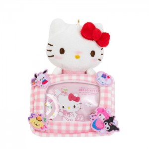 Pink Hello Kitty Hello Kitty 50th Anniv. Plush Mascot Badge Holder (Full of Happy Series) | NZ_HK91454
