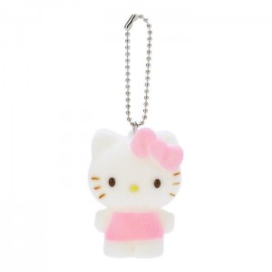 Pink Hello Kitty Hello Kitty Flocked Keychain Mascot | NZ_HK84311