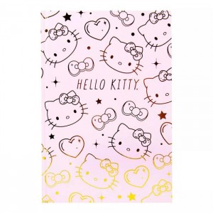 Pink Hello Kitty Hello Kitty Gold Foil Hardcover Journal | NZ_HK39757