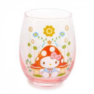 Pink Hello Kitty Hello Kitty Mushroom Glass Tumbler | NZ_HK18634