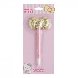 Pink Hello Kitty Hello Kitty Sequined Bow Pen | NZ_HK81135