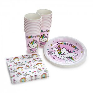 Pink Hello Kitty Hello Kitty Unicorn Rainbow 60-pc Party Pack | NZ_HK42334