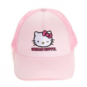 Pink Hello Kitty Hello Kitty Winking Trucker Hat | NZ_HK30027