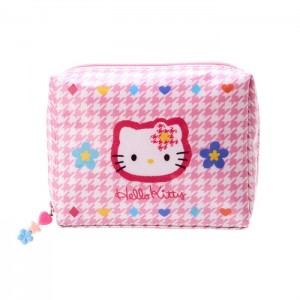 Pink Hello Kitty Hello Kitty Zipper (Floral Houndstooth Series) | NZ_HK58696