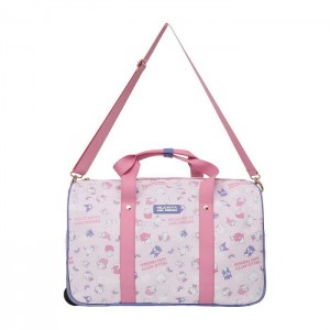 Pink Hello Kitty Hello Kitty and Friends All-Over Print Rolling Duffle Bag | NZ_HK21207