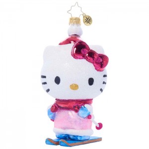 Pink Hello Kitty Hello Kitty x Christopher Radko Handmade Glass Ornament (Aspen Adventure) | NZ_HK21618