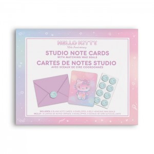 Pink Hello Kitty Hello Kitty x Studio Oh! 50th Anniversary 25-Pc Note Cards & Wax Seals Set | NZ_HK15900