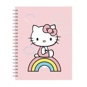 Pink Hello Kitty Hello Kitty x Studio Oh! Classic Pink Extra-Large Spiral Notebook | NZ_HK85226