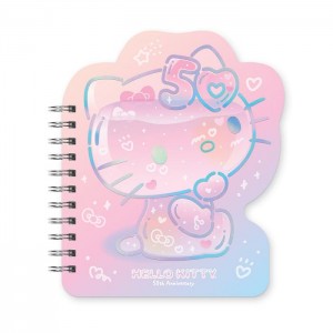 Pink Hello Kitty Hello Kitty x Studio Oh! 50th Anniversary Die-Cut Spiral Notebook | NZ_HK10880