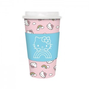Pink Hello Kitty Hello Kitty x Studio Oh! Rainbow Skies Paper Hot Cups | NZ_HK53298
