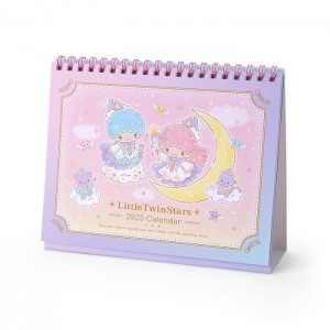 Pink Hello Kitty LittleTwinStars 2025 Desk Calendar | NZ_HK48790