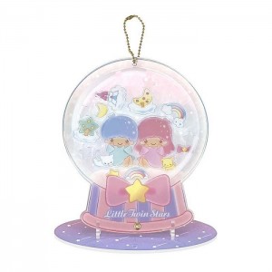 Pink Hello Kitty LittleTwinStars Acrylic Keychain and Stand (Furry Friends Series) | NZ_HK50747