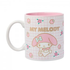 Pink Hello Kitty My Melody All-Over Print Ceramic Mug (Sweet Things) | NZ_HK86556