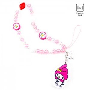 Pink Hello Kitty My Melody Beaded Charm Mobile Phone Wrist Strap | NZ_HK39738