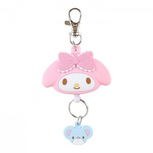 Pink Hello Kitty My Melody Bestie Face Badge Reel | NZ_HK71511