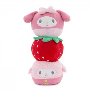 Pink Hello Kitty My Melody Bestie Throw Pillow | NZ_HK41387