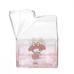 Pink Hello Kitty My Melody Kawaii Glass Milk Carton Cup | NZ_HK29616