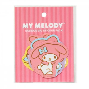 Pink Hello Kitty My Melody Sayings Big Sticker Pack | NZ_HK82954