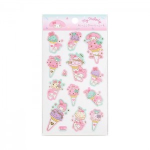 Pink Hello Kitty My Melody Sticker Sheet (Ice Cream Party Series) | NZ_HK30253