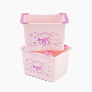 Pink Hello Kitty My Melody & Kuromi Stackable Mini Baskets (Set of 2) | NZ_HK49939