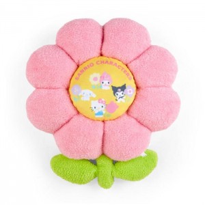 Pink Hello Kitty Sanrio Characters Daisy Throw Pillow (Pastel Check Series) | NZ_HK31734
