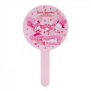 Pink Hello Kitty Sanrio Characters Hand Mirror (Staycation Series) | NZ_HK79052