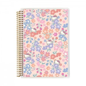 Pink / Blue Hello Kitty Hello Kitty x Erin Condren Meadows A5 Coiled Notebook | NZ_HK70656