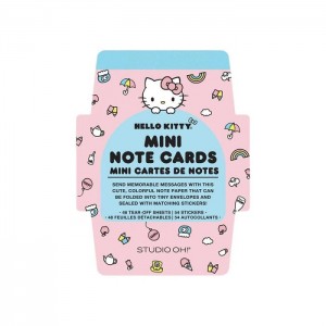 Pink / Blue Hello Kitty Hello Kitty x Studio Oh! Classic Pink Mini Memo with Stickers | NZ_HK16706