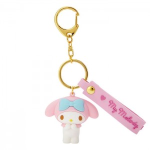 Pink / White Hello Kitty My Melody Signature Keychain | NZ_HK89328