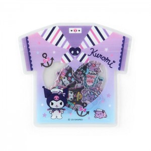 Purple Hello Kitty Kuromi 24-Piece Summer Tee Mini Sticker Pack | NZ_HK31030