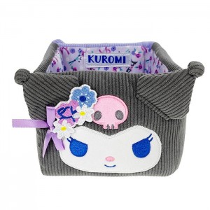 Purple Hello Kitty Kuromi & Baku Mini Storage Bin (Charming Florals Series) | NZ_HK86622
