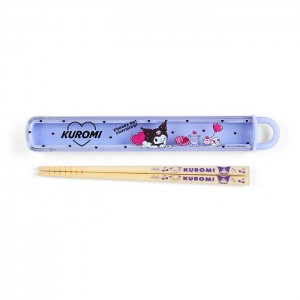 Purple / Yellow Hello Kitty Kuromi Everyday Chopsticks & Case | NZ_HK46923