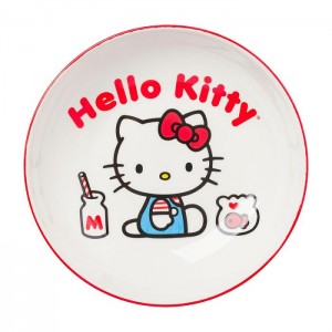 Red Hello Kitty Hello Kitty Ceramic Dinner Bowl (Classic Milk Bottle) | NZ_HK12657