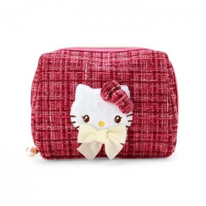 Red Hello Kitty Hello Kitty Mini Zipper (Winter Tweed Series) | NZ_HK64207